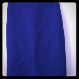 Royal blue jcrew wool a-line skirt. Lightly worn.